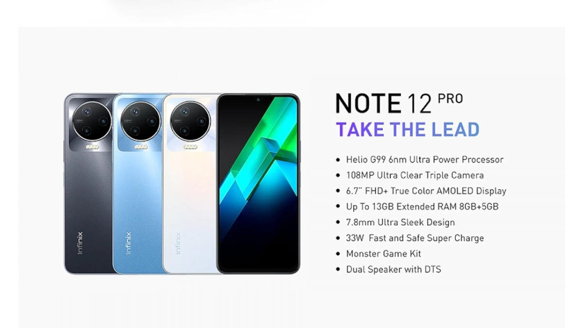 Infinix Note 12 Pro 4G is Now Official with Helio G99 SoC