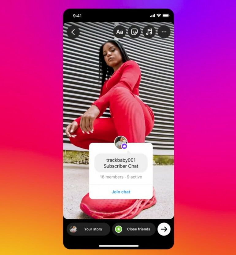 New Instagram Subscriber features - Chat