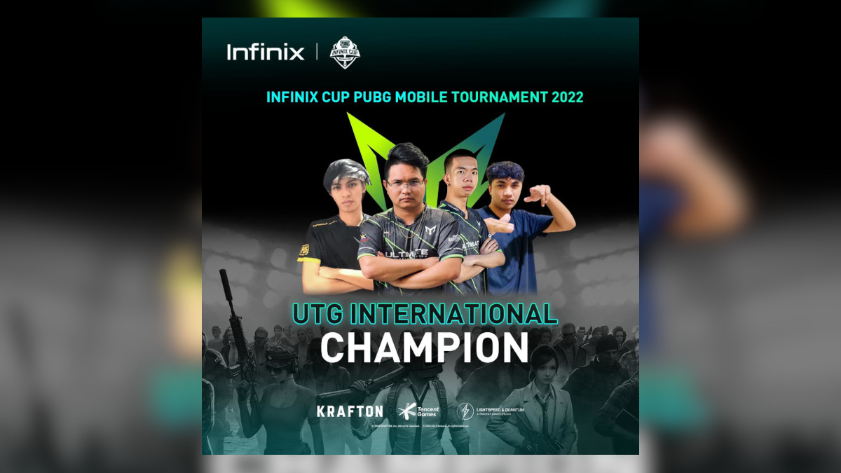 UTG International Pro Crowned PUBG Mobile Infinix Cup Champions