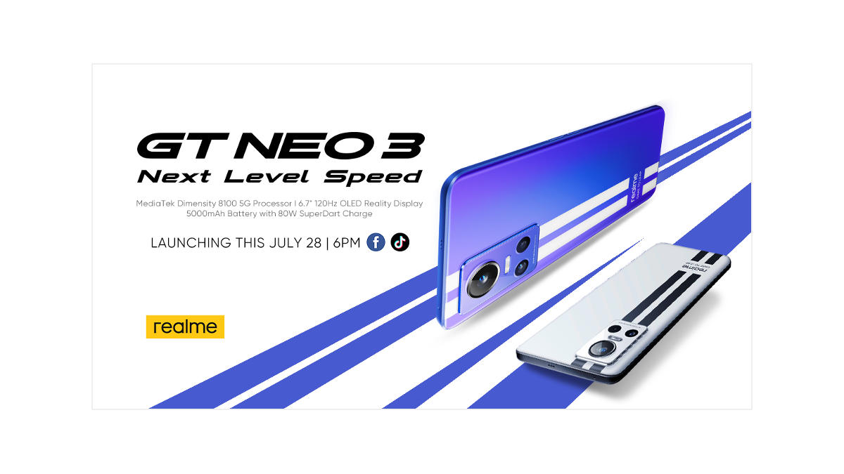 realme GT Neo 3 is Launching in PH on July 28