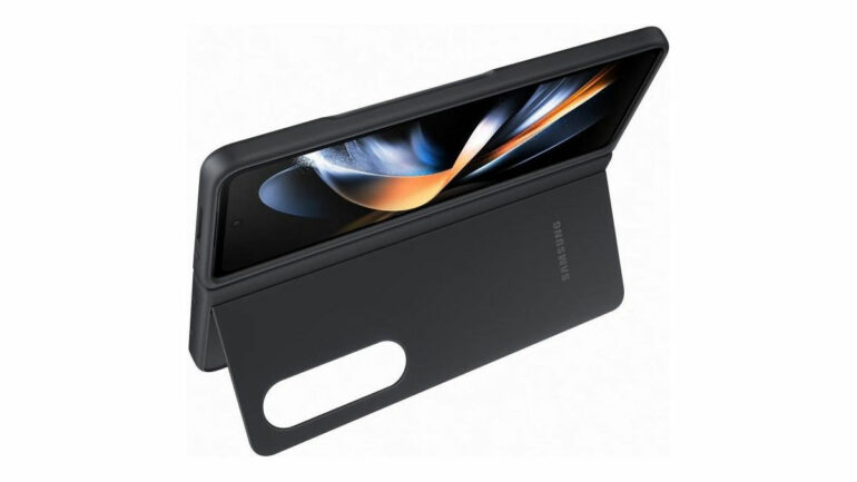 Galaxy-Fold4-Leather-case-stand