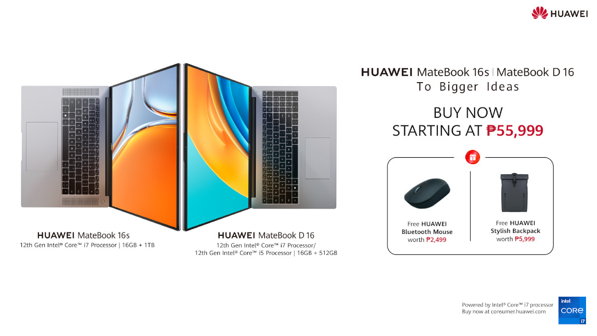 Huawei Launches MateBook D 16 and MateBook 16s and Back-to-School Promos
