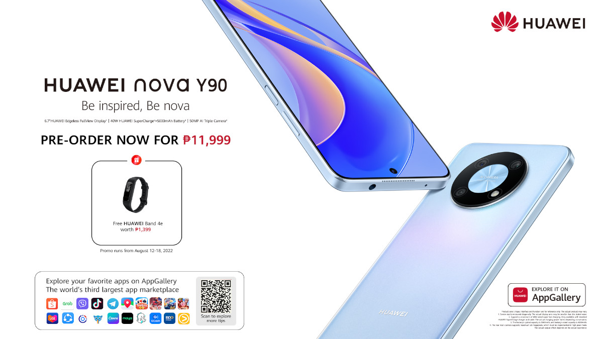 Pre-order the Huawei nova Y90 for PHP 11,999