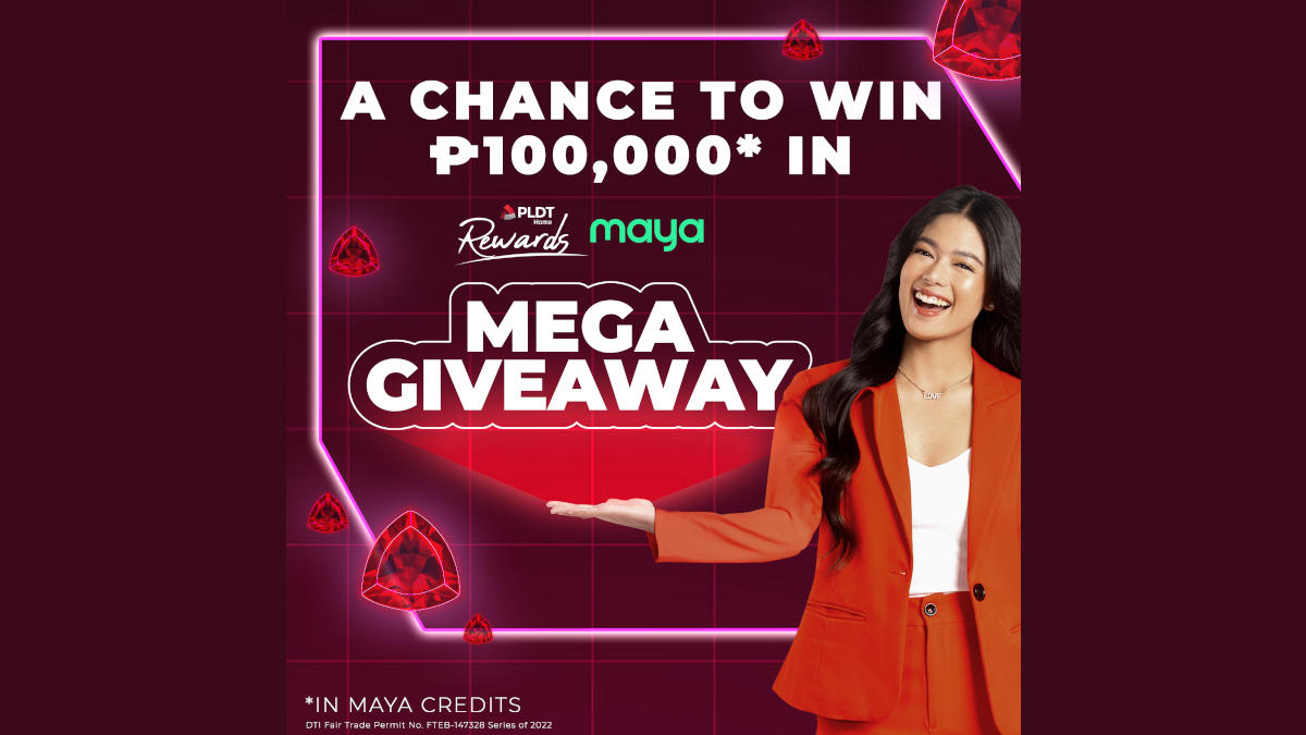 PLDT Home Rewards and Maya is Giving away PHP 100,000 For Your Home Budget