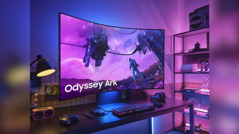 Samsung Odyssey Ark gaming monitor banner