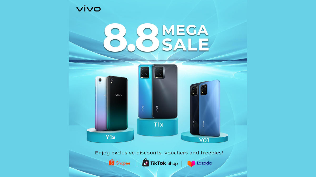 vivo Kicks Off the 8.8 Mega Sale on Shopee, Lazada, and TikTok Shop