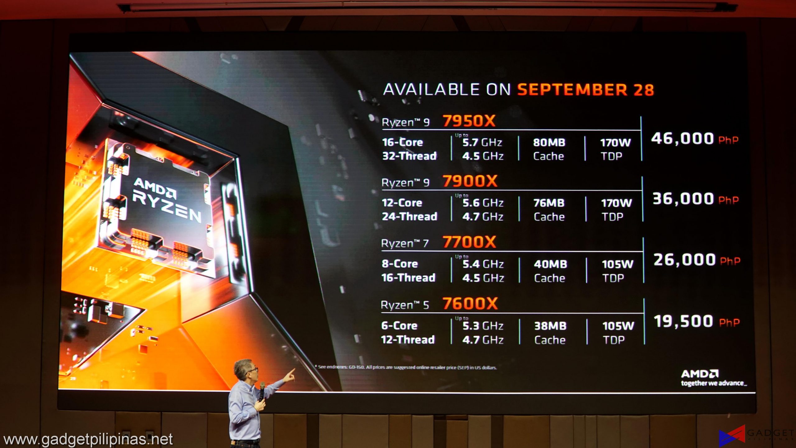 AMD Launches Ryzen 7000 Series in the Philippines, Priced