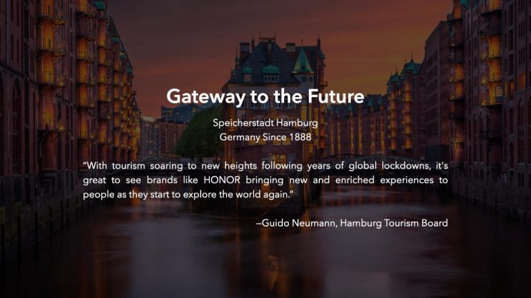 HONOR Quote from Hamburg Tourism Board