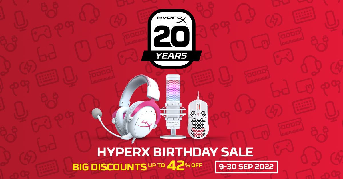 HyperX Celebrates 20 Years of Gaming with Special Promo!