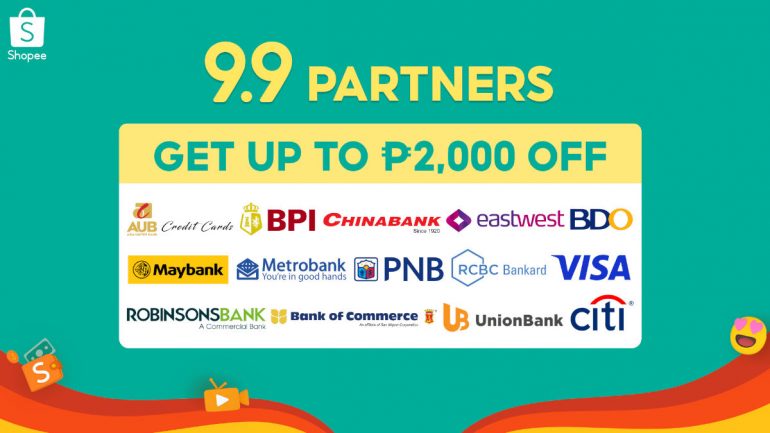 Shopee 9.9 Super Shopping Day - partner banks