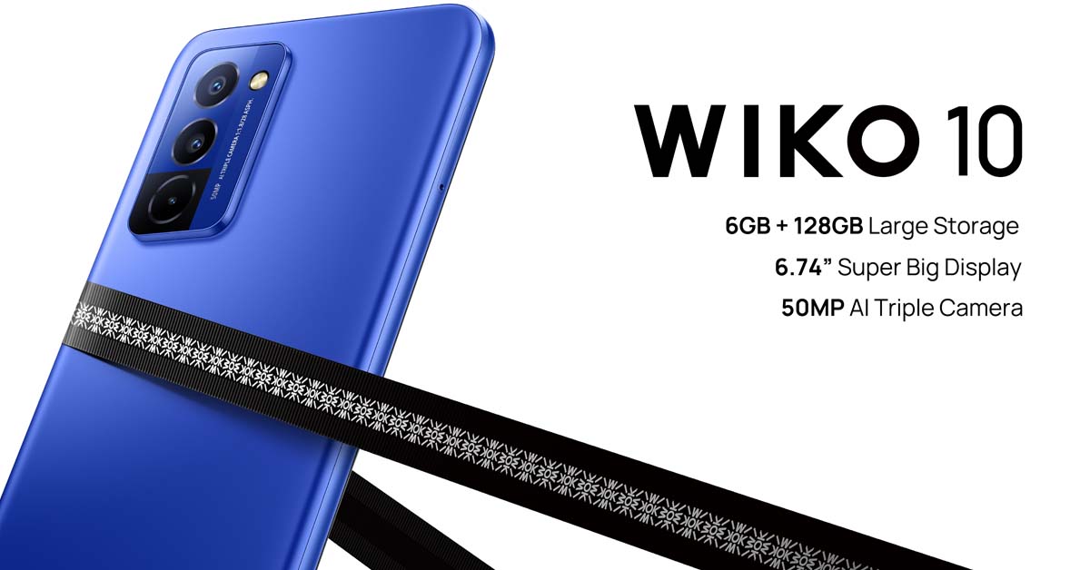 WIKO 10 with 50MP Camera, 6.74-inch Display Coming to PH