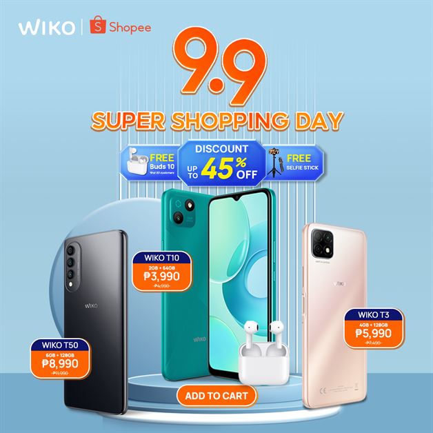 WIKO Unveils 9.9 Deals on Shopee and Lazada