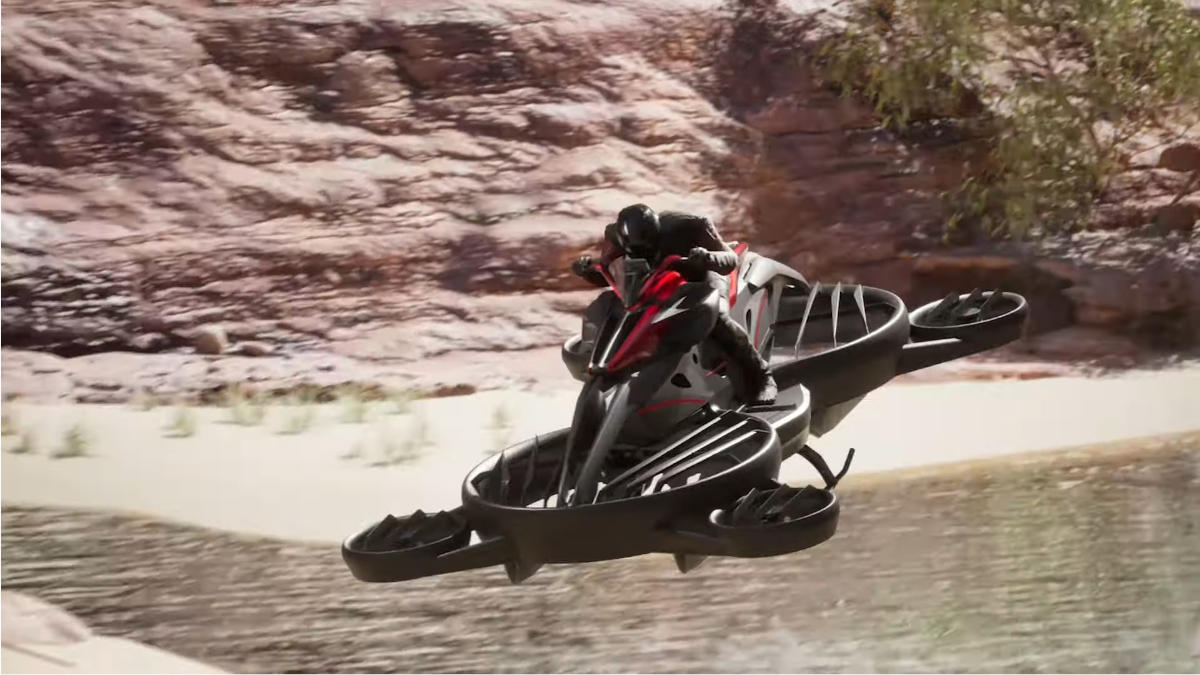 The World’s First Flying Bike XTurismo Introduced, Can Hover for 40 minutes with a 100kph Top Speed