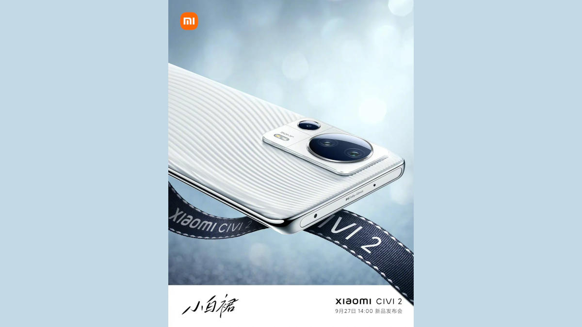 Xiaomi Civi 2 Launching in China on September 27