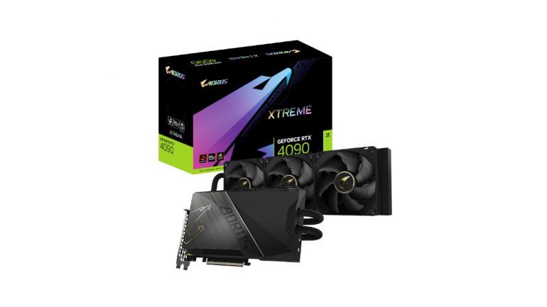 AORUS GeForce RTX 4090 XTREME WATERFORCE 24G - launch