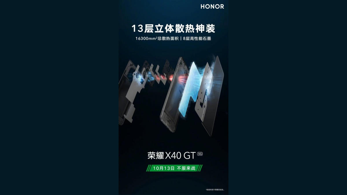 HONOR X40 GT Advanced Cooling System Details Revealed