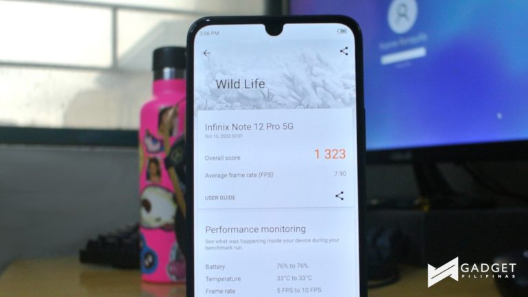Infinix NOTE 12 Pro 5G Review - 3DMark - Wild Life