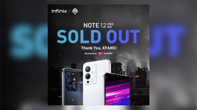 Infinix NOTE 12 Pro 5G - sold out Lazada
