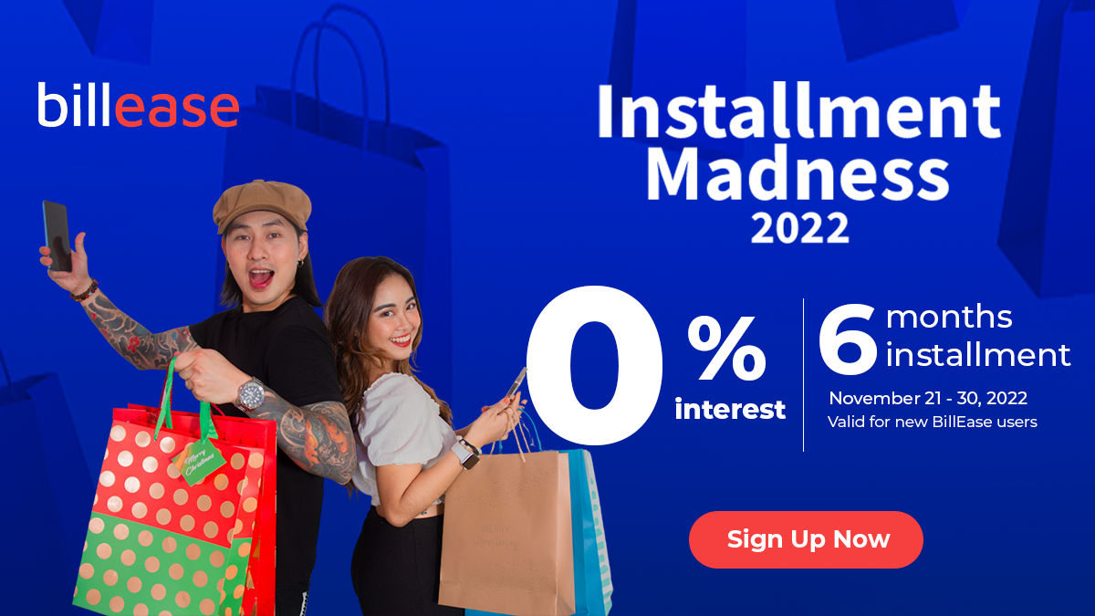 Get 0% Interest Deals During the BillEase November Installment Madness Starting November 21