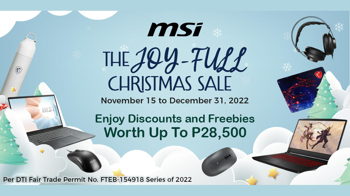 MSI Brings You the Joy-Full Christmas Sale