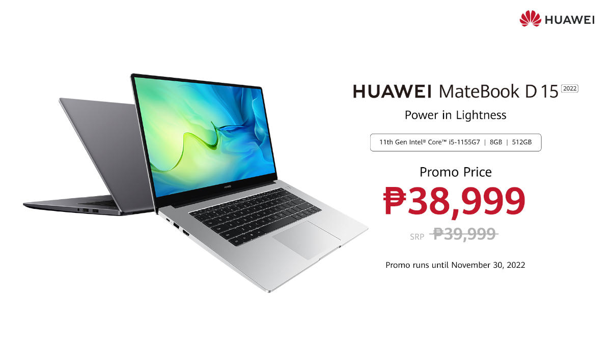 HUAWEI MateBook D 15 2022 Launched in PH, Priced