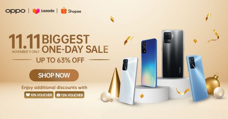OPPO 11.11 Sale - Lazada and Shopee