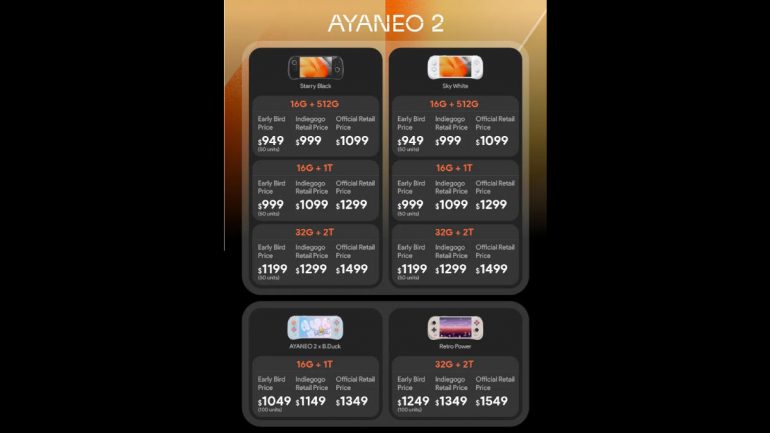 aya neo 2 pricelist