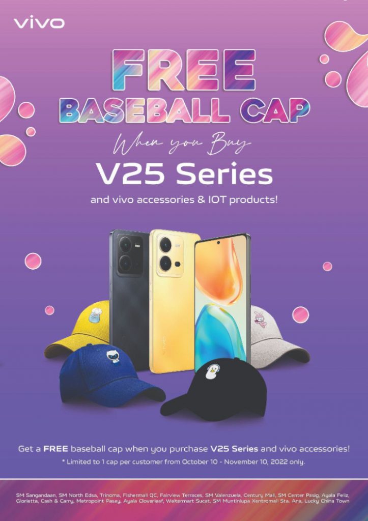 vivo V25 series - holiday promo - baseball cap