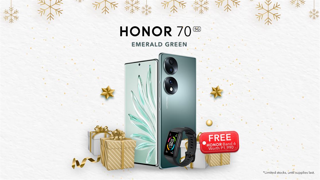 HONOR 70 5G now in Emerald Green