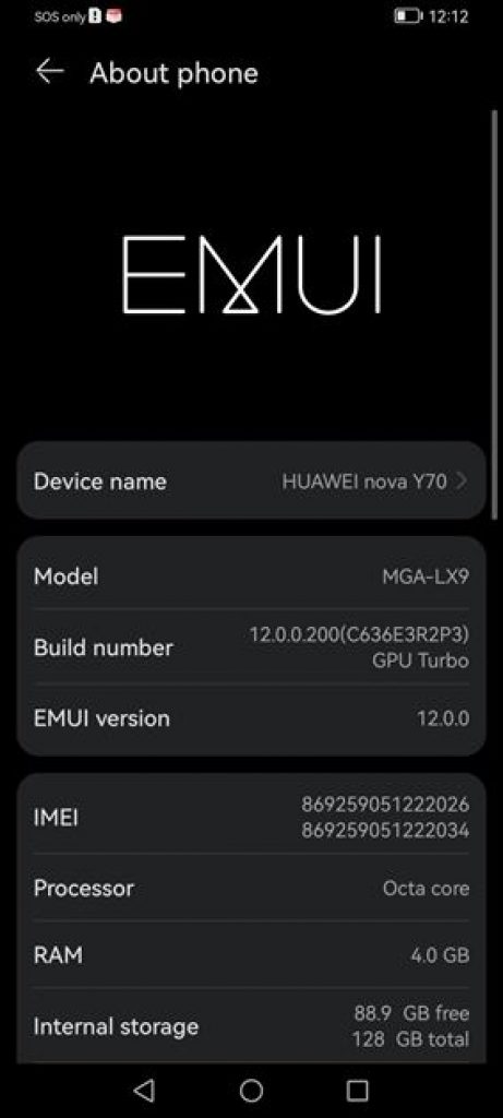 Huawei nova Y70 Review - System (5)
