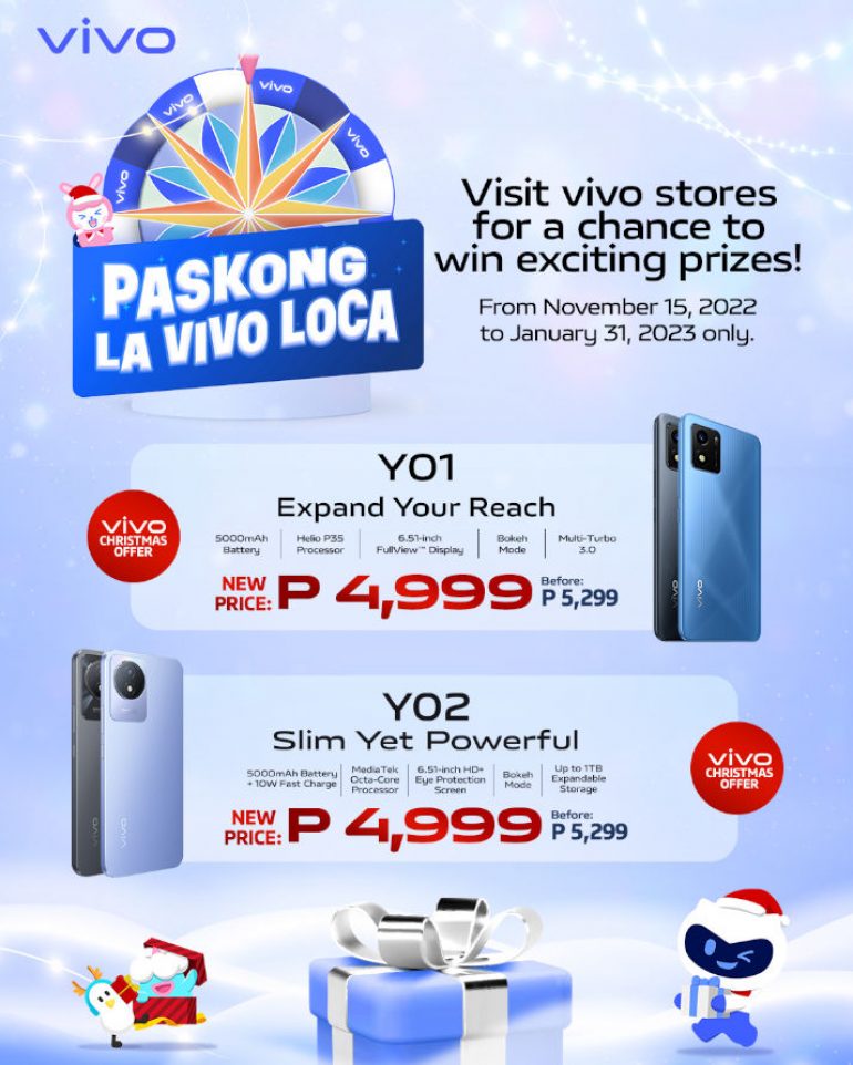 vivo Y02 and Y01 - Christmas promo - poster