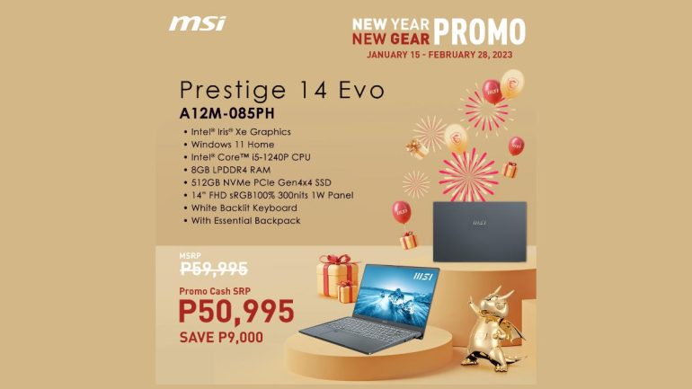 MSI Prestige Evo 1