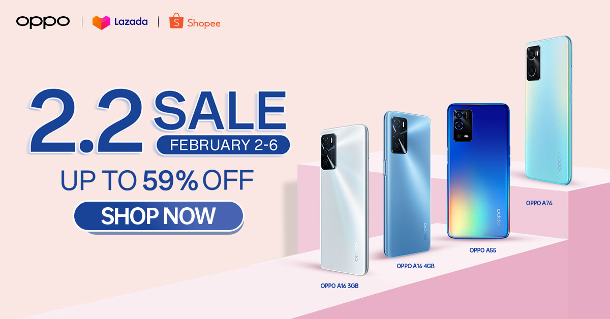 OPPO Welcomes the Month of Love with Up to 59% Off and More at the 2.2 Sale