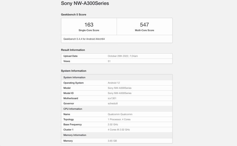 Sony Walkman NW A300Series