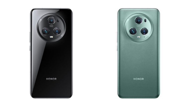 HONOR Magic5 Pro Black and Meadow Green