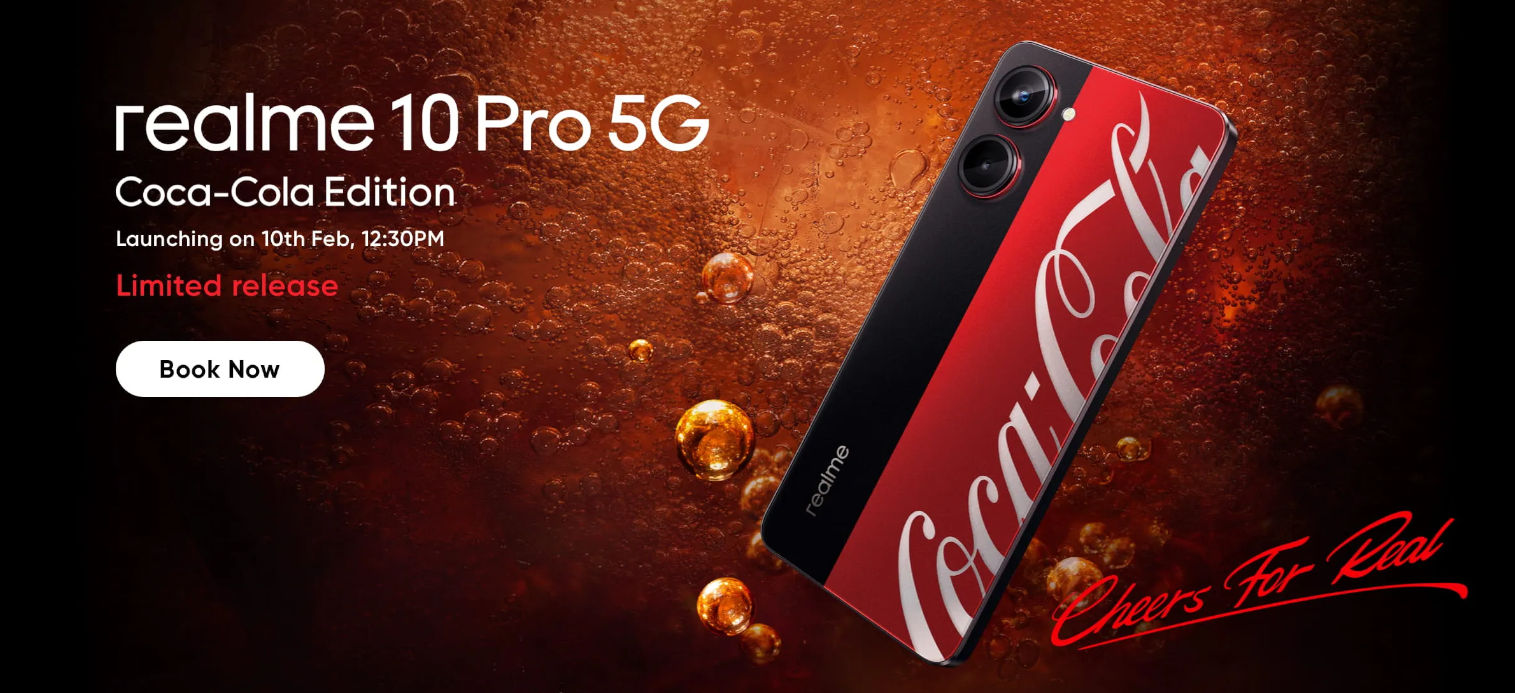realme 10 Pro 5G Coca-Cola Edition Launching in India on February 10