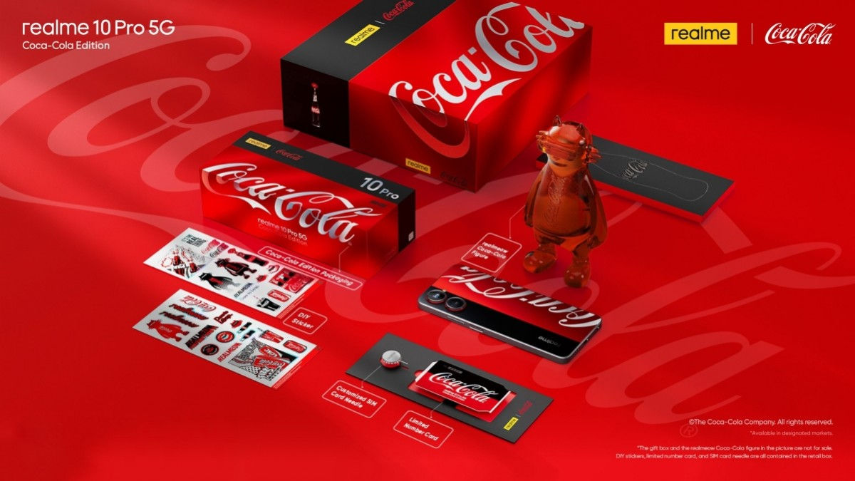 realme 10 Pro 5G Coca-Cola Edition Now Official with 1,000 Units and Themed Goodies