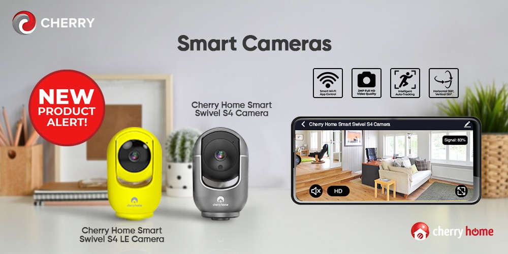 Cherry Home Debuts Smart Swivel S4 and LE Cameras