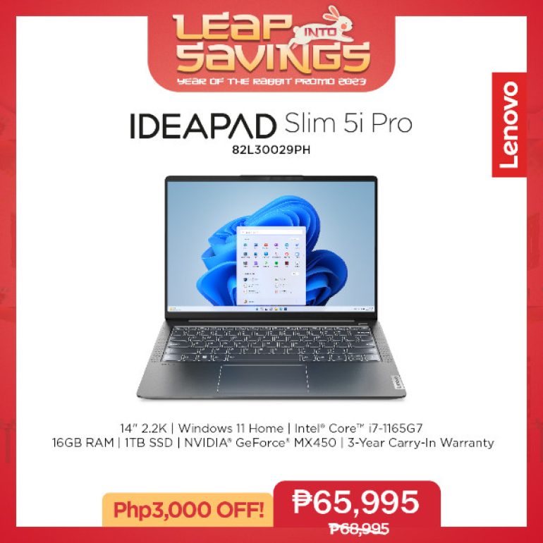 Lenovo Year of the Rabbit Promo 2023 - IdeaPad Slim 5i Pro