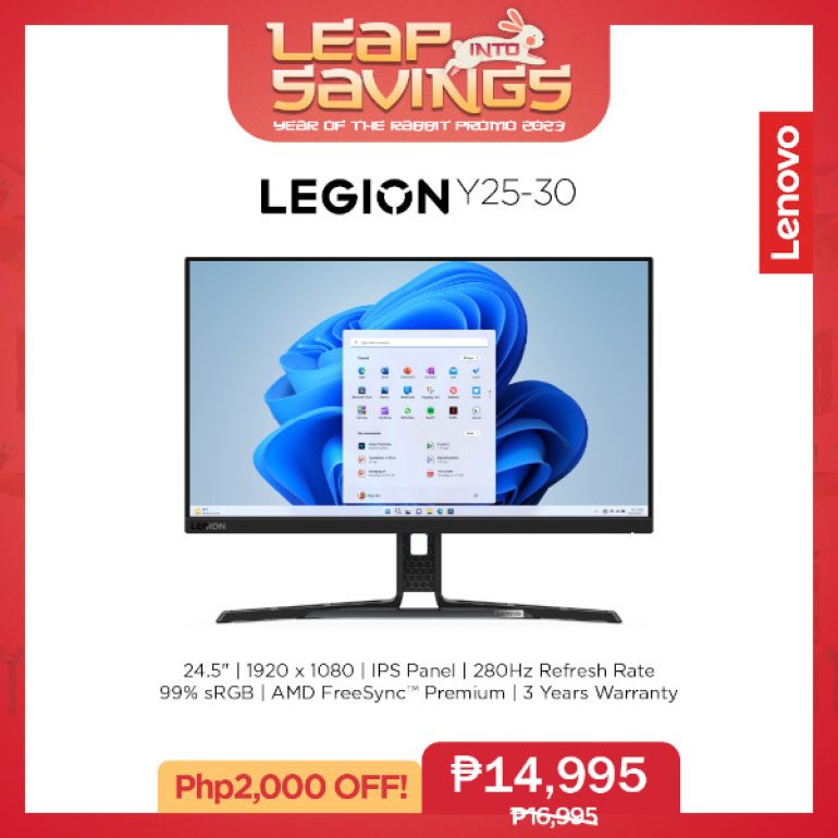 Lenovo Year of the Rabbit Promo 2023 - Lenovo Legion Y25-30