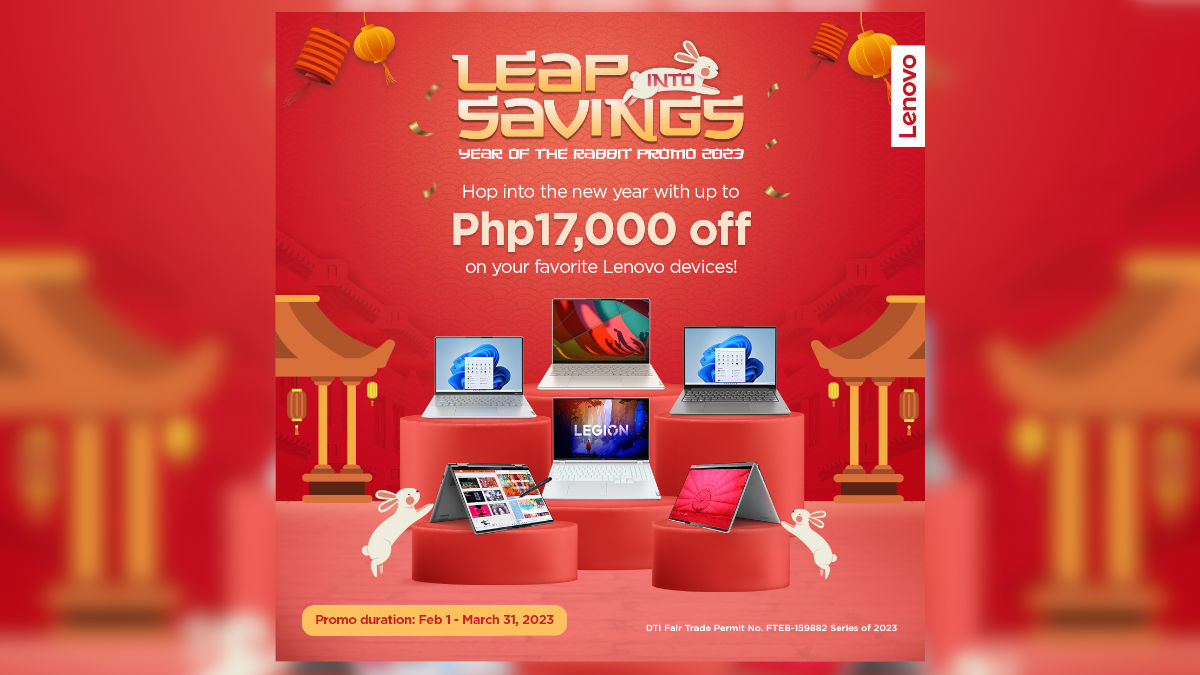 Leap Into Savings of Up to PHP 17,000 Off with the Lenovo Year of the Rabbit Promo