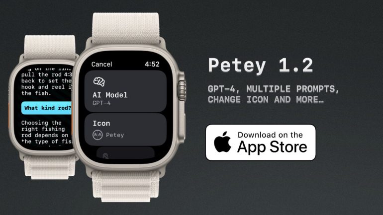Petey - AI Assistant - watchGPT - Apple Watch - featured image