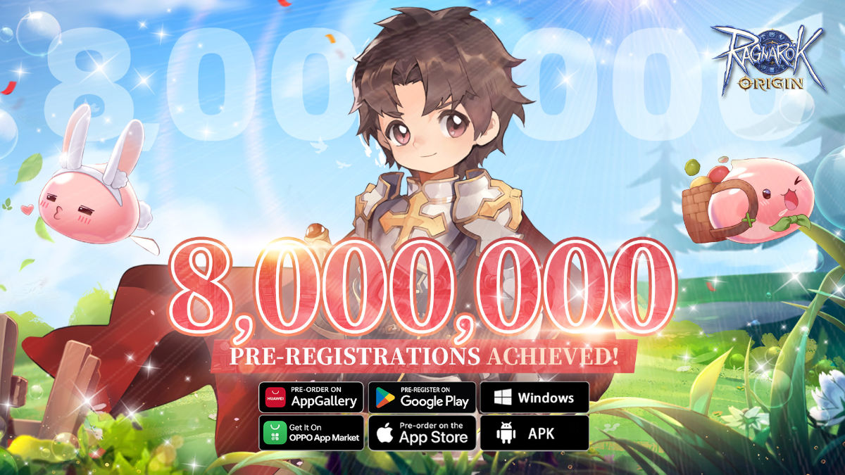 Ragnarok Origin Reaches 8,000,000 Pre-Registration Milestone, Official Launch on April 6