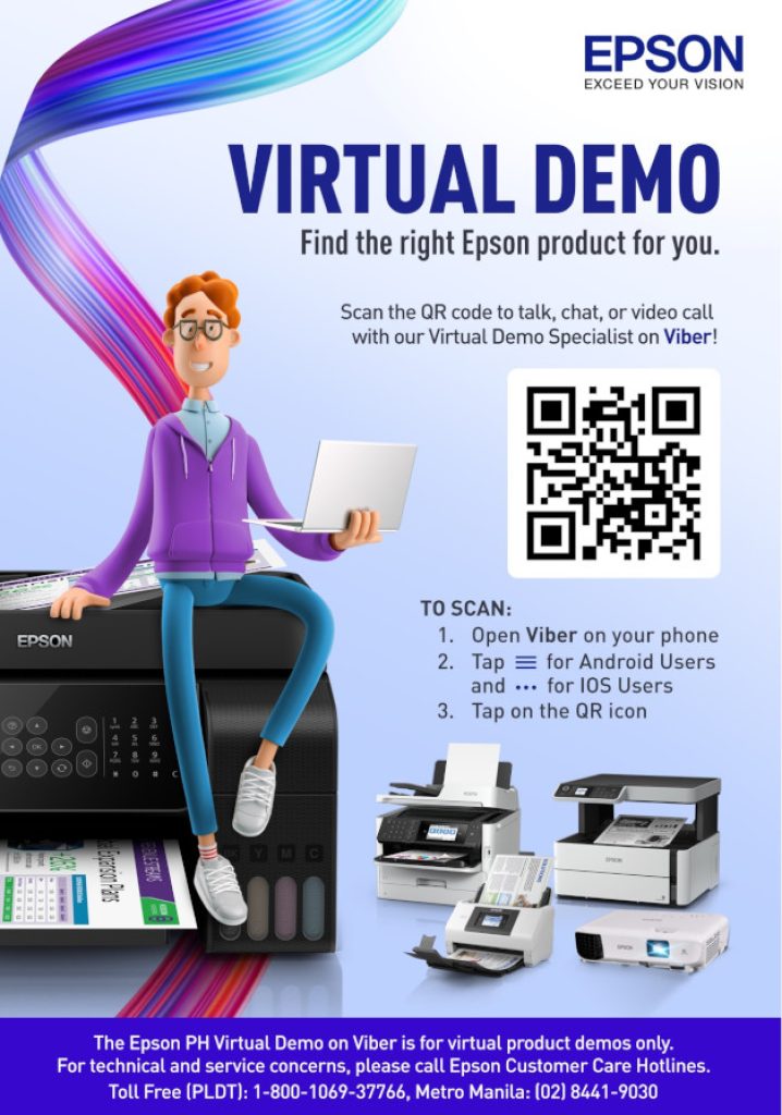 Epson Virtual Demo Channel - launch - poster