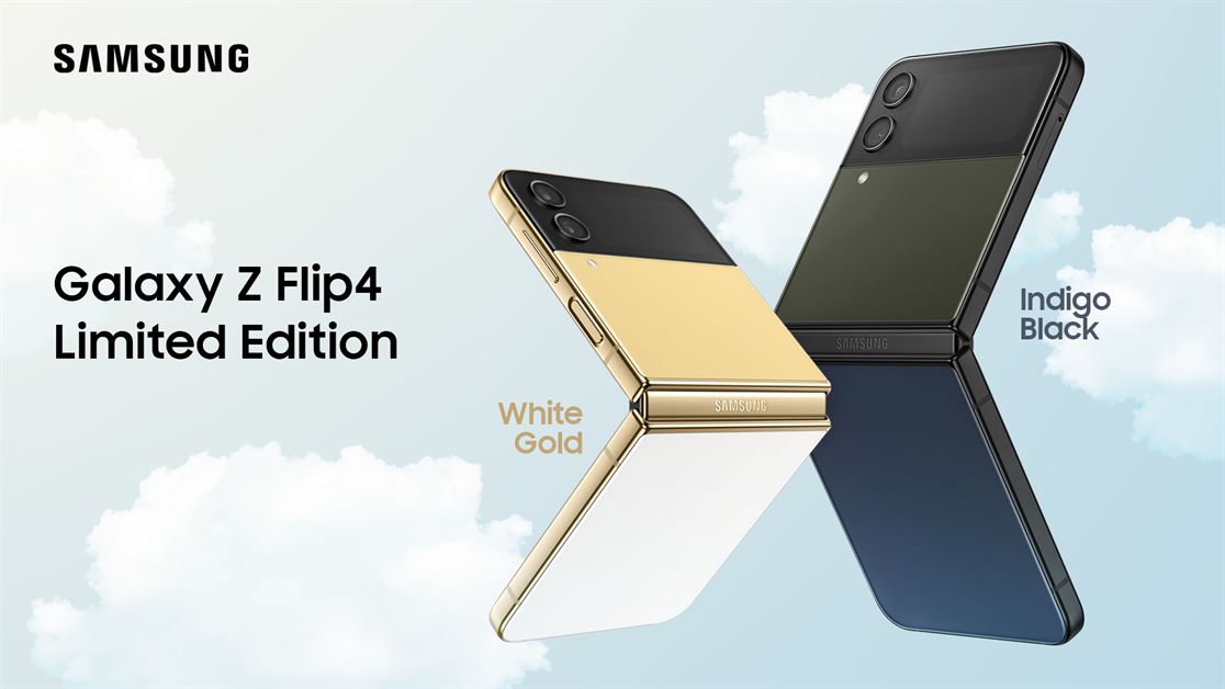 Samsung Galaxy Z Flip4 5G in White Gold and Indigo Black Now Available for Pre-Order