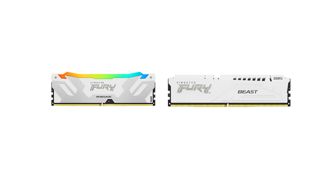 Kingston FURY DDR5 Lineup Expanded with New White Heat Spreader Designs