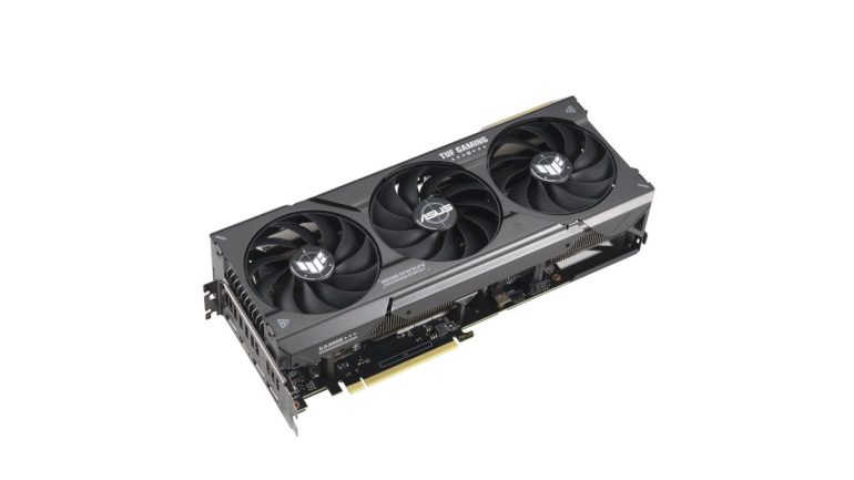 TUF Gaming GeForce RTX 4070 graphics card graphics card front angled view