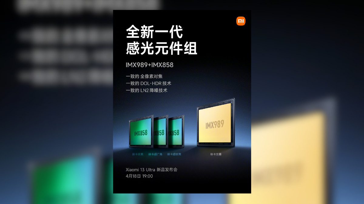 Xiaomi 13 Ultra - sensors revealed