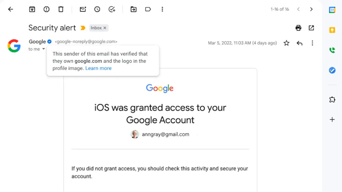 Google Introduces Blue Checks to Verified Gmail Accounts