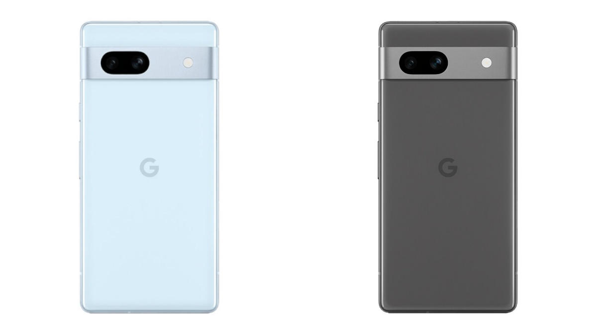 Google Pixel 7a Arctic Blue and Carbon Colorway